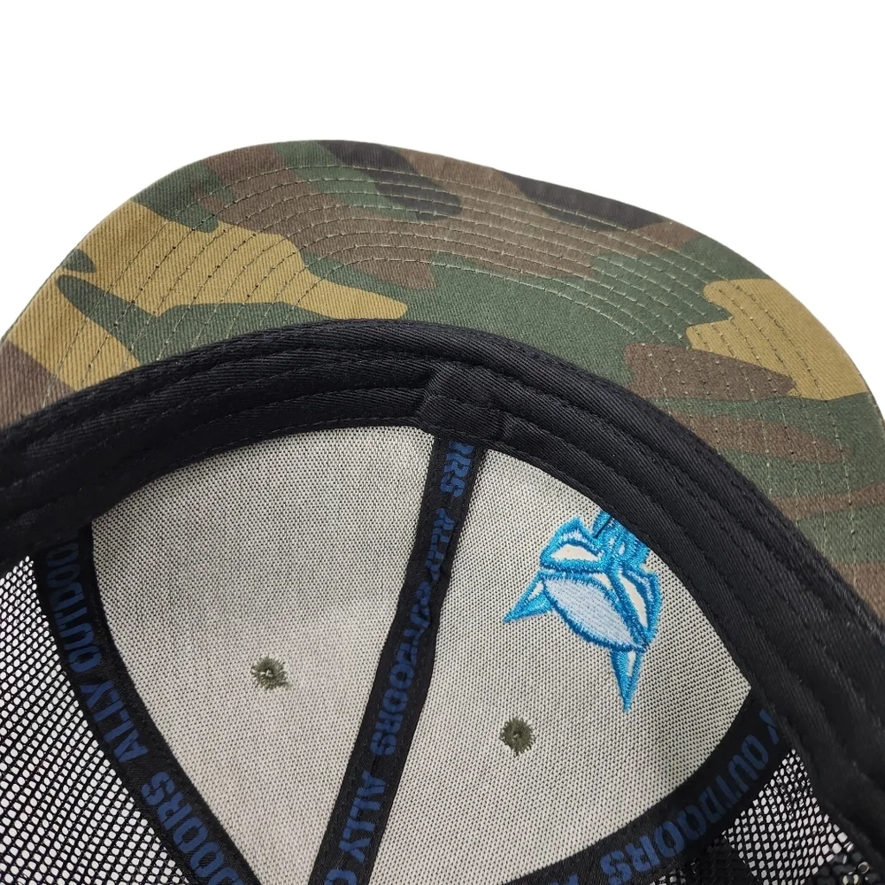 Ally Outdoors NWT Camo Trucker 6 Panel Mesh Cap Hat OS
